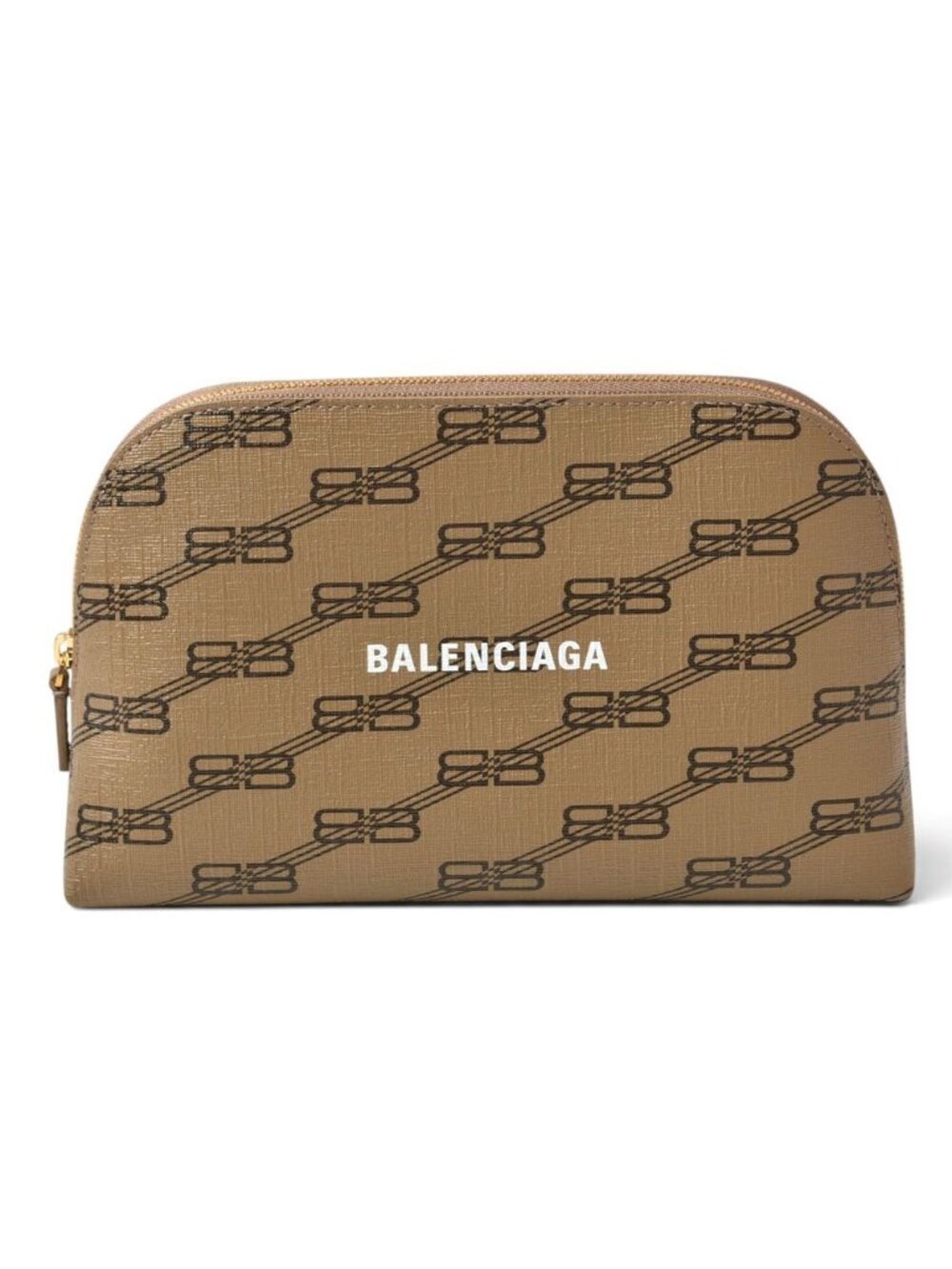 Balenciaga Multi Pouch Clutch BB Monogram Round Brown